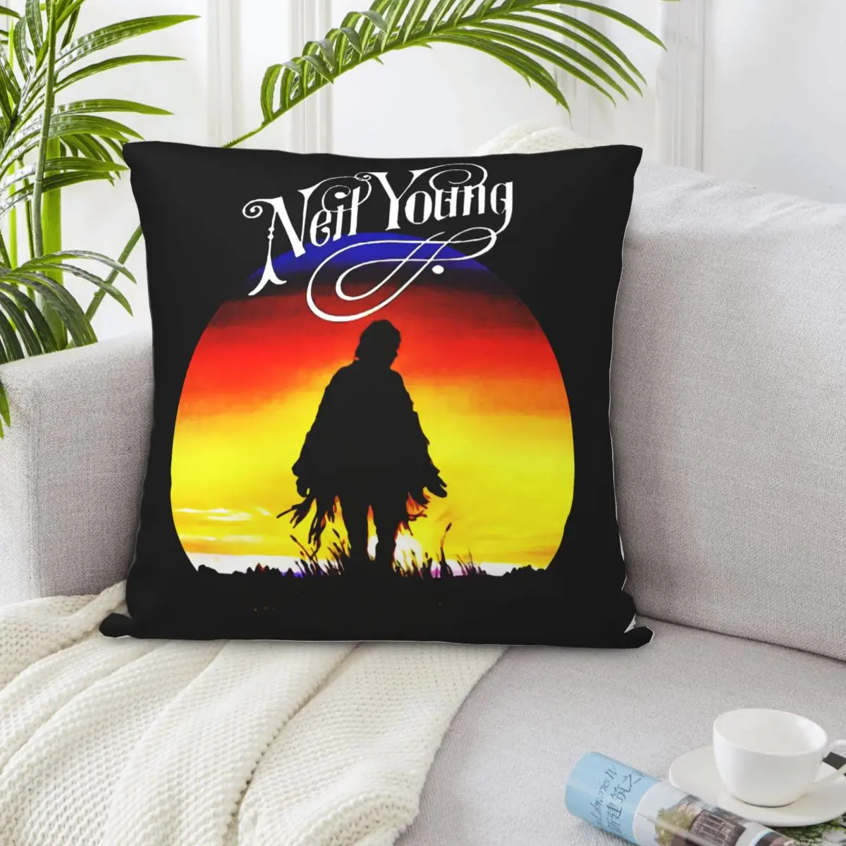 Neil Young Crazy Horse Harvest Moon Rock Legend Black Mens S To 2Xl Customized Pillow Case
