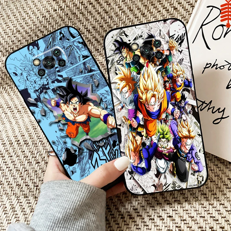 

One Piece Dragon Ball Naruto Phone Case For Xiaomi Poco X3 Pro NFC For POCO X3 GT Silicone Cover Coque Soft Back Funda
