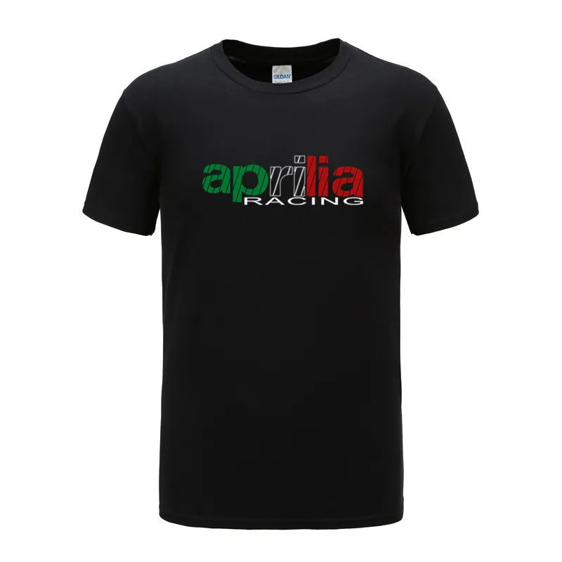 

2022 модная футболка из чистого хлопка APRILIA RACING Motobike, топы, мужская повседневная футболка с принтом и коротким рукавом, хлопковая футболка