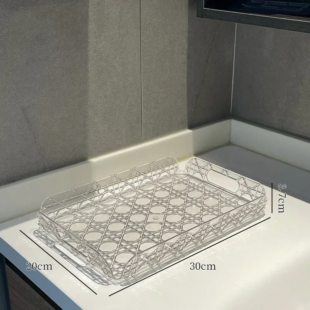 

Прозрачный пластиковый лоток для кухни PET 30x20x3,7 см