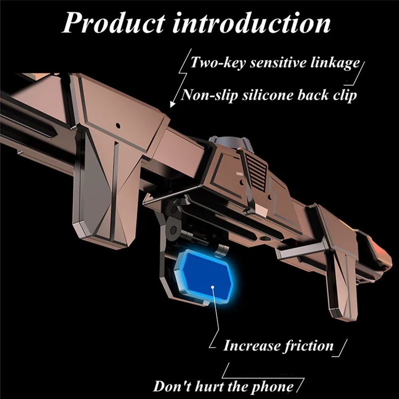 g15 mobile phone game controller for pubg gamepad joystick trigger aim shooting l1r1 abs metal key button for iphone ios android free global shipping