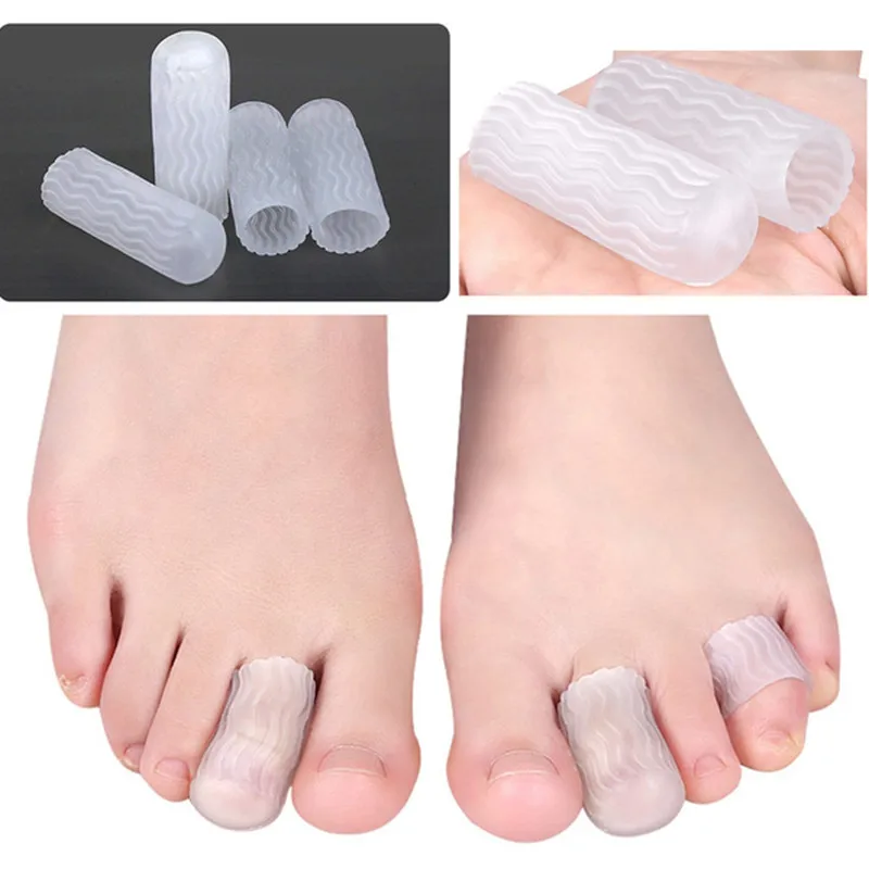 

2Pcs 3Colors Gel Blister Finger Toe Pain Relief Tube Protector Silicone Protector Foot Care Nail Supplies Sets