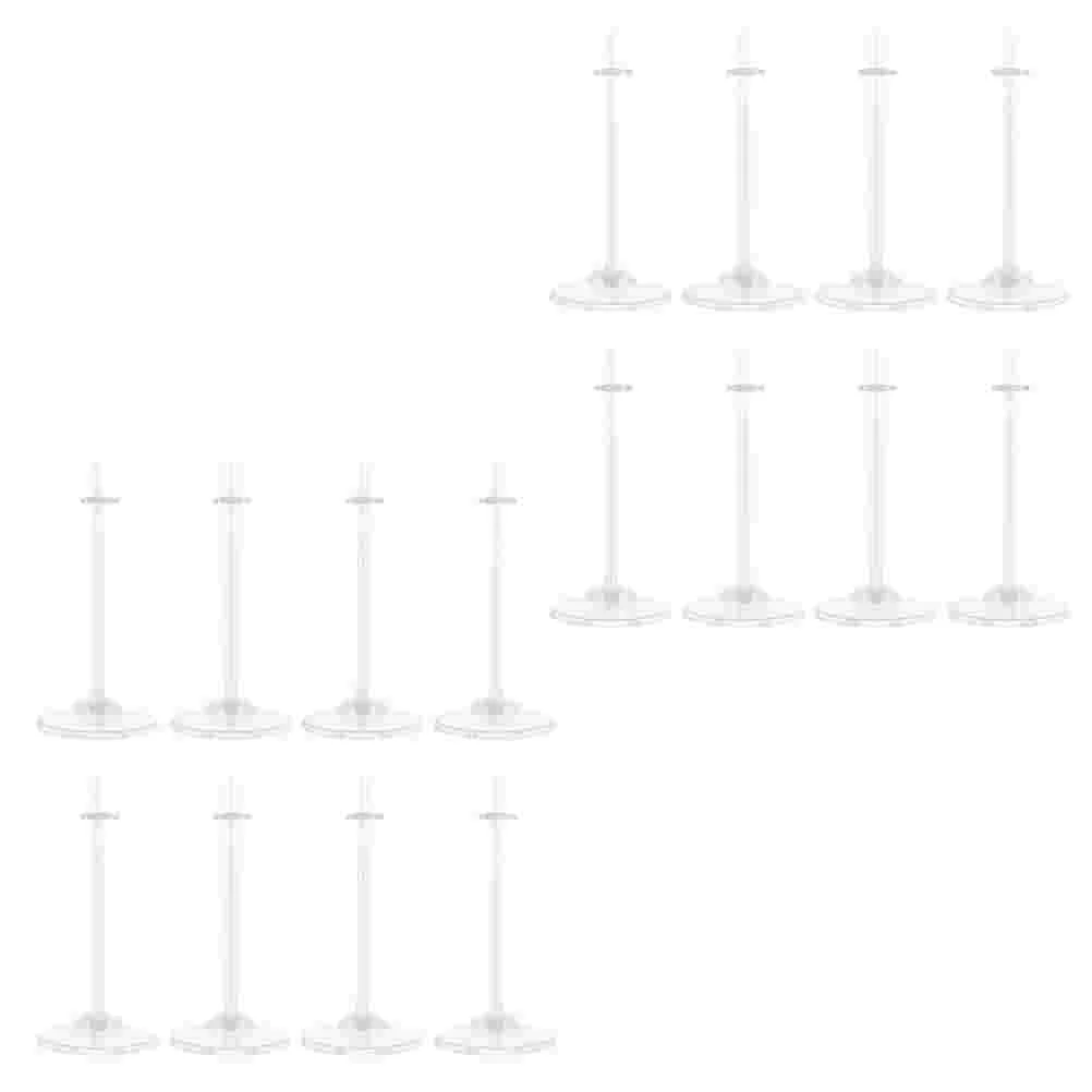 

16pcs Practical Displaying Racks Stands for Home Store (Transparent)