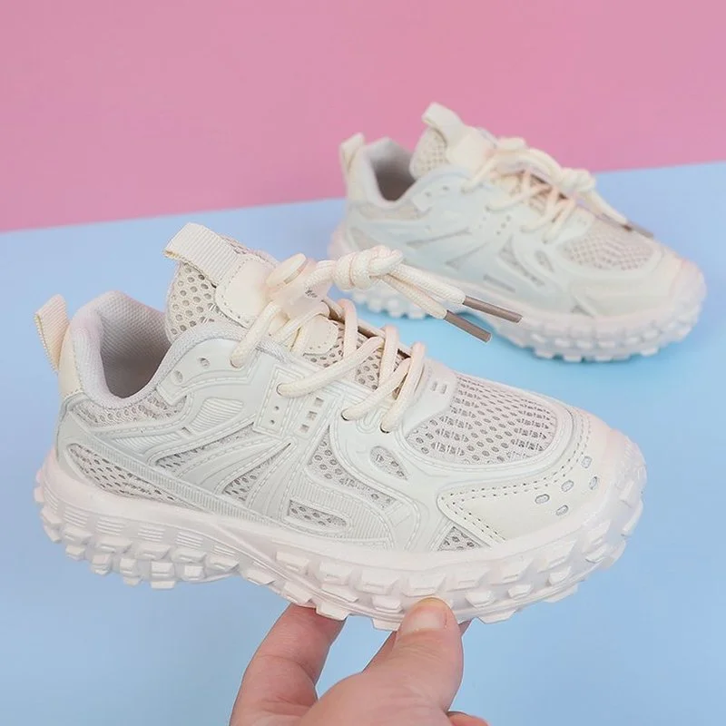 

Free Shipping Girls Mesh Sneakers Summer Breathable Casual Kids Shoes for Boy Autumn Unisex Solid Color Children'S Tennis Sports