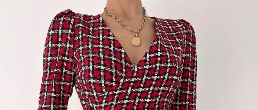 Женские короткие сексуальные модные топы с длинным рукавом в красную клетку