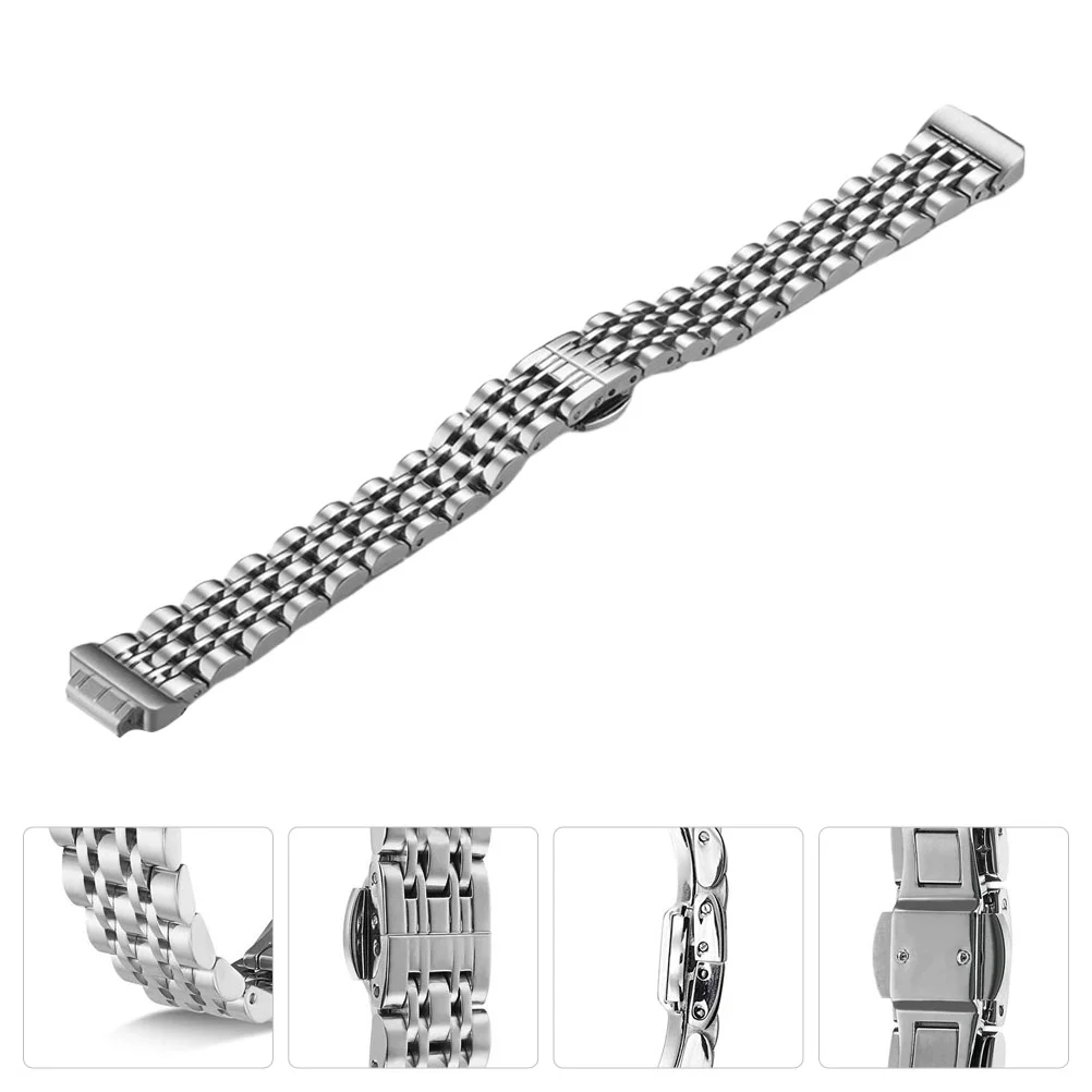 

Watch Band Strap Watch Band Seven Beads Watch Band Watch Chain Stainless Steel Quick Release Metal Watchband