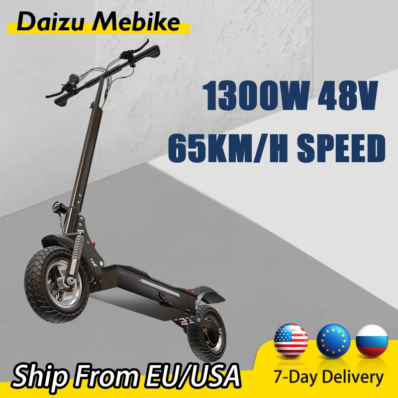 

48V 1300W Electric Scooter for Adults 65KM/H Max Speed E Scooter 80 KM Max Mileage Trotinette Électrique with Seat