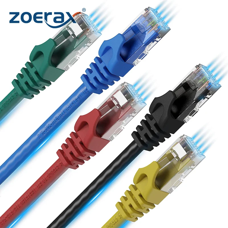 ZoeRax Ethernet Cable Cat6 24AWG Gigabit High Speed 1000Mbps Internet Cable RJ45 UTP Network LAN Cord for PC PS5 PS4 PS3 Xbox