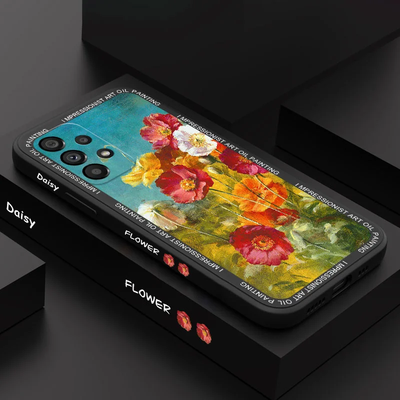 

Painting Daisy Phone Case For Samsung A73 A53 A33 A23 A13 A03 A03S A04 A04S A72 A52 A52S A32 A22 A12 A02S A02 A71 A51 4G 5G