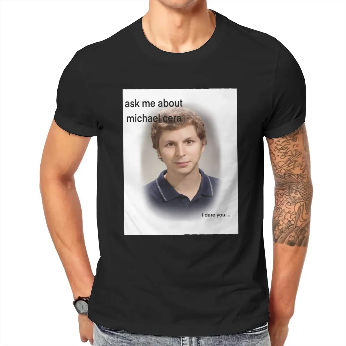 

Men's Seth and Evan Superbad Movie Michael Cera T Shirt ID Card Geek Teenagers Cotton Clothes Short Sleeve Tee 6XL Size T-Shirts