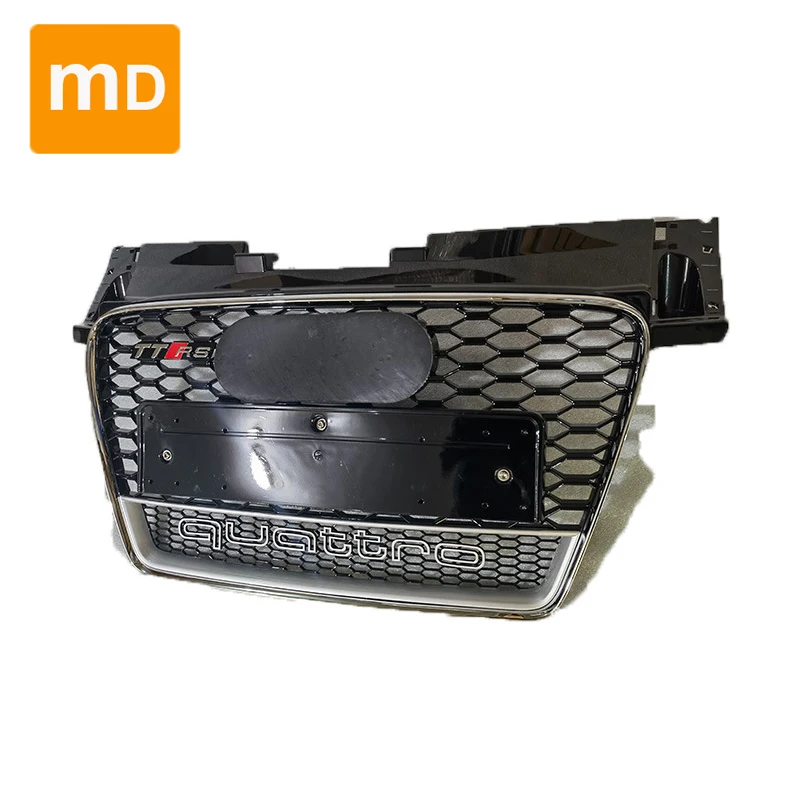 Глянцевые черные решетки радиатора с Сотами для Audi TT/TTS 2008-2015 модифицированные