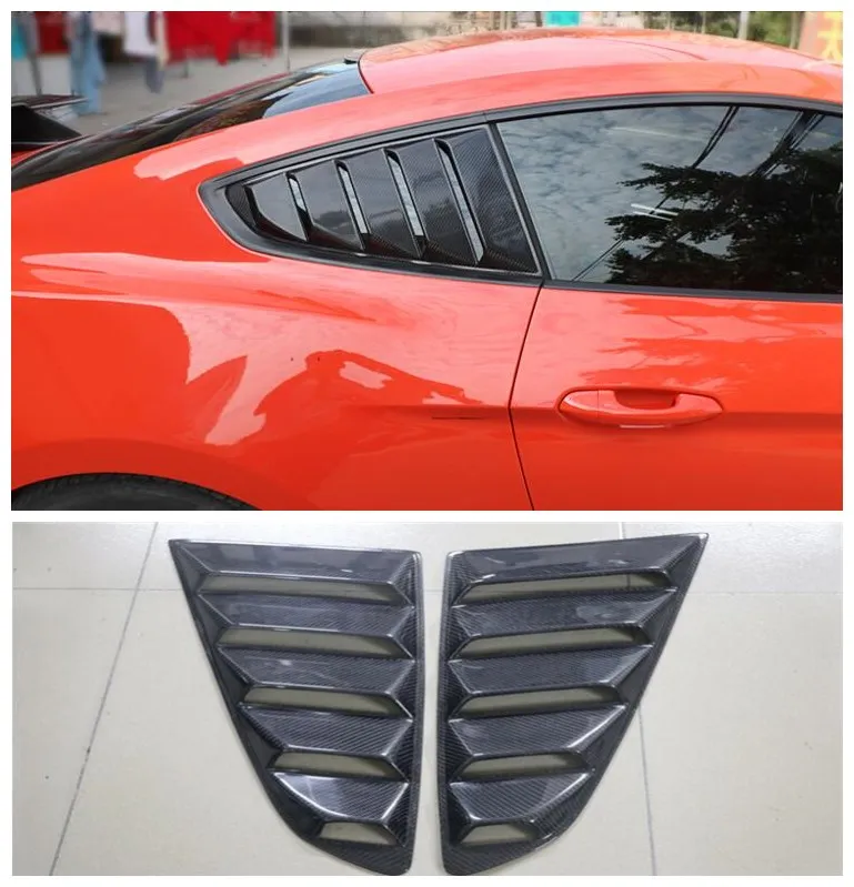 

For 15-20 year Ford Mustang blinds MMD High Quality carbon fiber side blinds side tuyere blinds window panels Splitter
