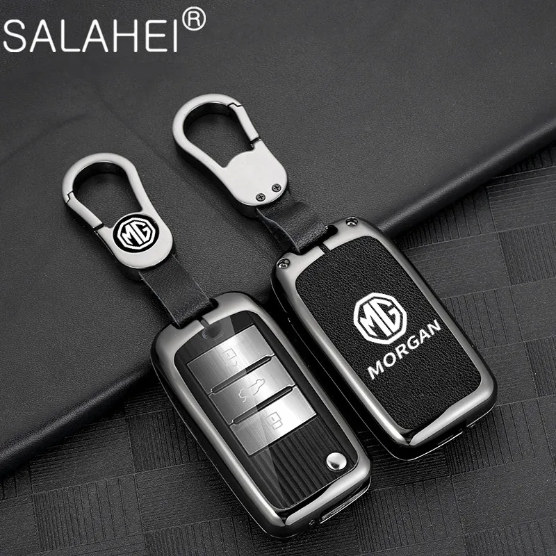 

Car Smart Remote Key Case Bag Cover Holder Shell Fob For MG ZS I6 EV MG5 MG6 EZS HS EHS 2019 2020 Protector Keychain Accessories