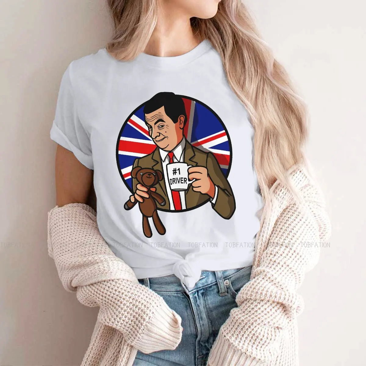 

Оригинальные смешные футболки Mr. Bean Comedian с смешным юмором, футболки ровань Аткинсон и Тедди, персонализированные футболки 4XL 5XL Homme, новая тре...