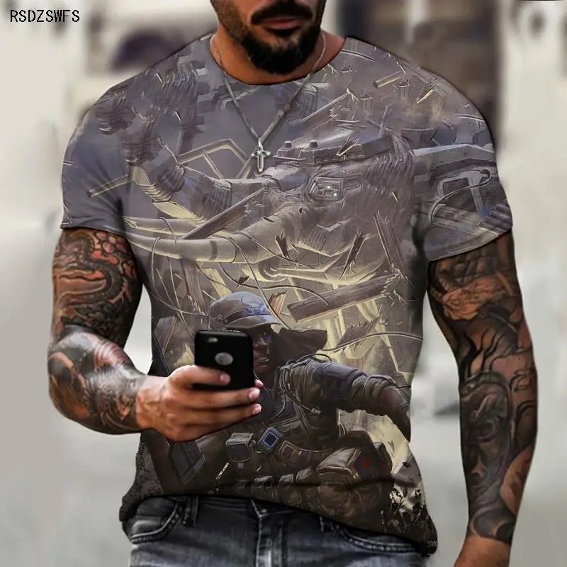 

Summer Men's Oversized T-shirt 2021 Palestine Jersey 3D Printing O-neck Fashion Street Casual Sports Shirt Oversized 5XL