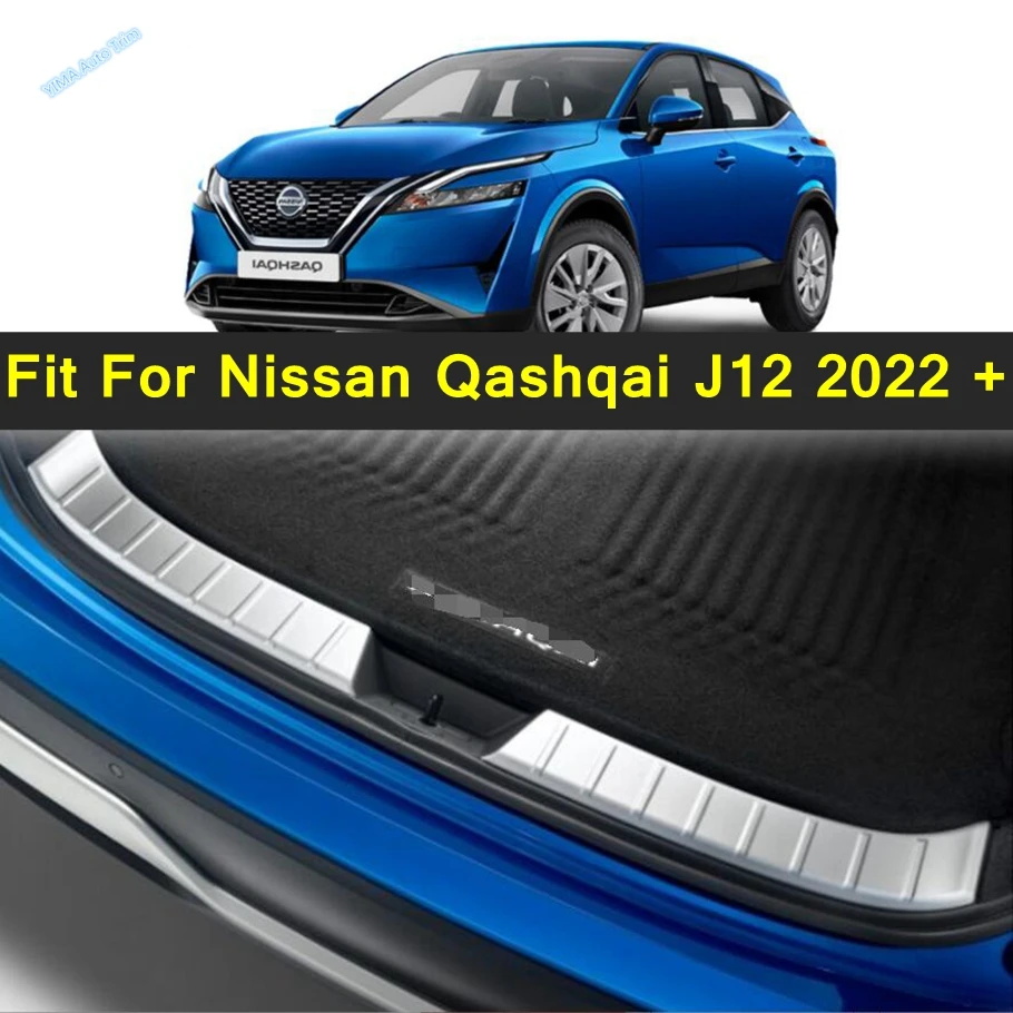 

Lapetus Rear Boot Trunk Door Sill Guard Protector Cover Skid Plate Pad Trim For Nissan Qashqai J12 2022 2023 External Spare Part