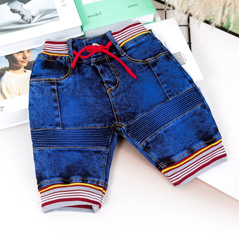 

DIIMUU Baby Boys Shorts Street Jeans Children Toddler Wear Clothing Kids Bottoms Summer Fashion Denim Trousers for 2-11 Years