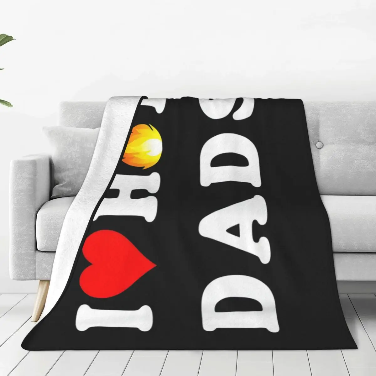 

Красивое флисовое мягкое одеяло с надписью «I Love Hot Dads»