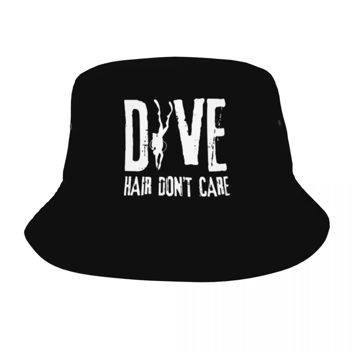 

Dive Hair Don't Care Bucket Hat for Teen Summer Vocation Scuba Diving Diver Sun Hat Hip Hop Fishing Fisherman Cap Bob