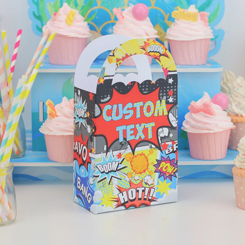 Комикс герой Персонализированная бумажная коробка фотообои украшение супер