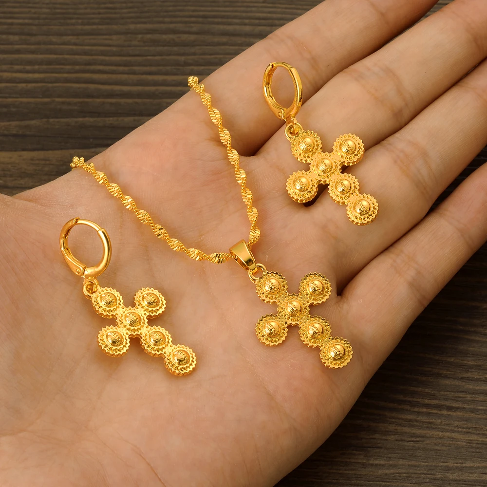 

24k Gold Plated Jewelry Set For Women AfricanJewelry Set Wedding Necklace Bridal Dubai Gold Color Jewellery Sets Gifts