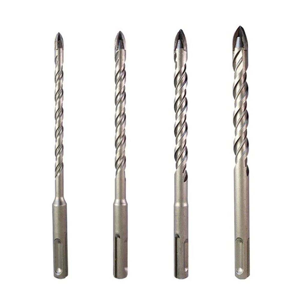 

4pcs 160mm Tile Porcelain Drill Bit SDS PLUS Shank Carbide Drill For Drilling Ceramic Granite Wood Plastic Stone 6/8/10/12mm