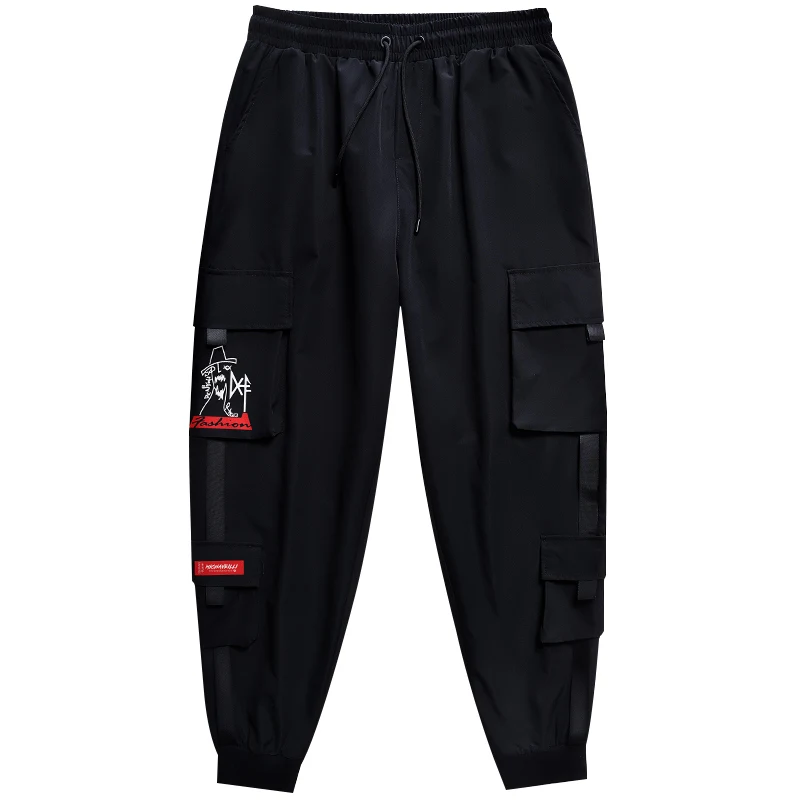 Oversized Cargo Pants Men's Spring and Autumn2021New plus-Sized Men's Casual Pants Loose Pants Fashion
