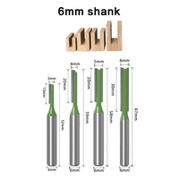 6mm bit engraving milling cutters practical woodworking router bit sets shank flute straight end carbide router