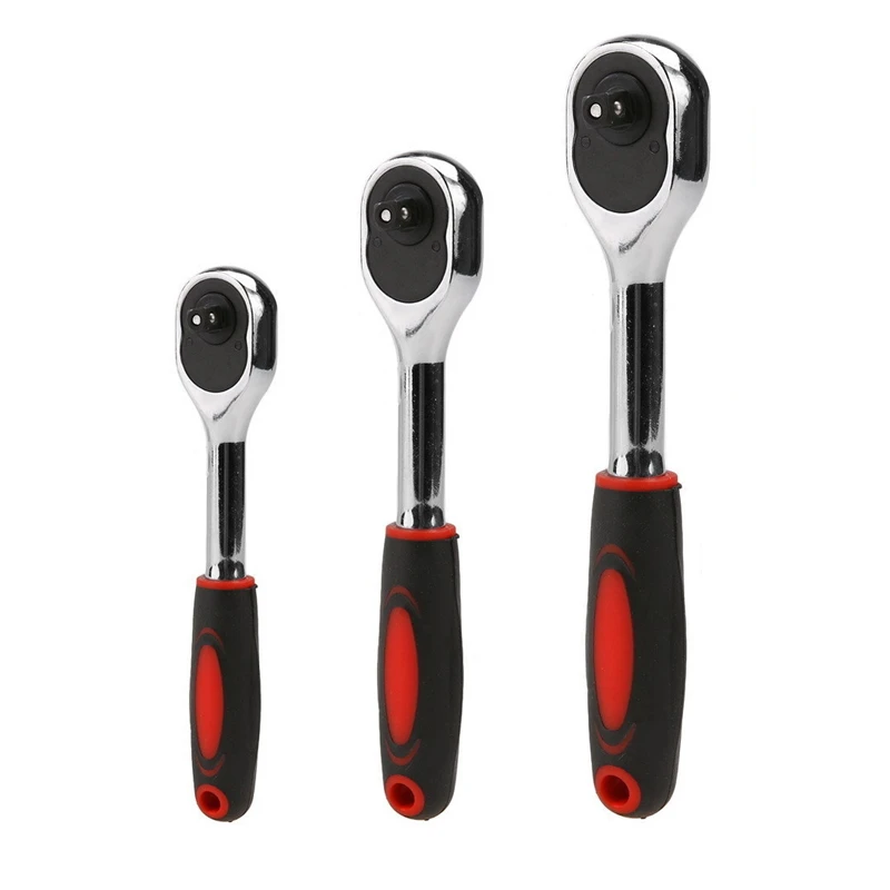 

Ключ с храповым механизмом, 1 шт., 1/4 дюйма, 3/8 дюйма, 1/2 дюйма, 24 зуба