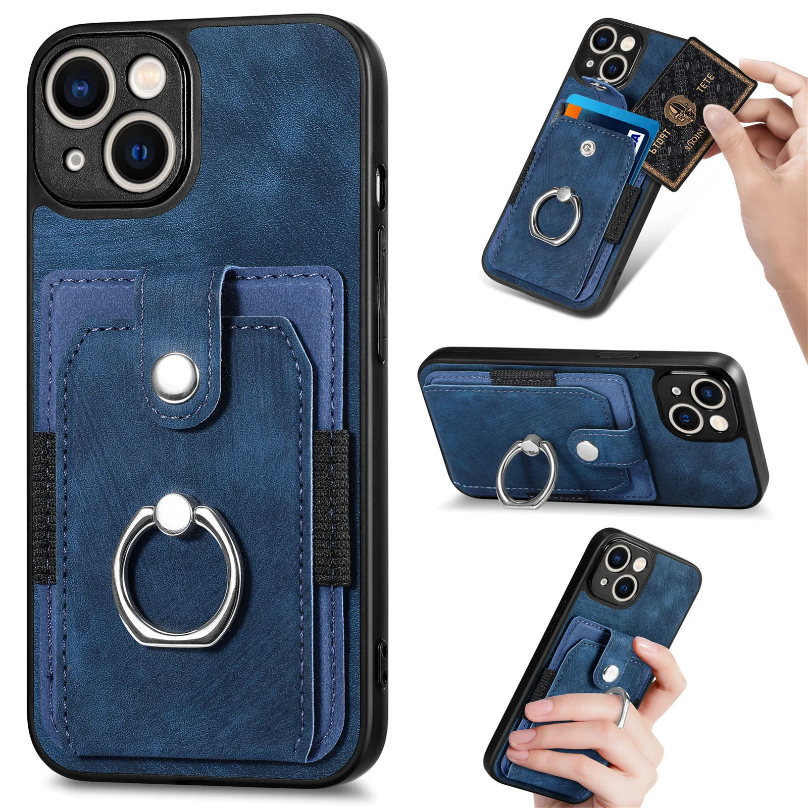 

Чехол-бумажник для iPhone 14 13 12 11 Pro XR X XS Max 8 7 6 Plus