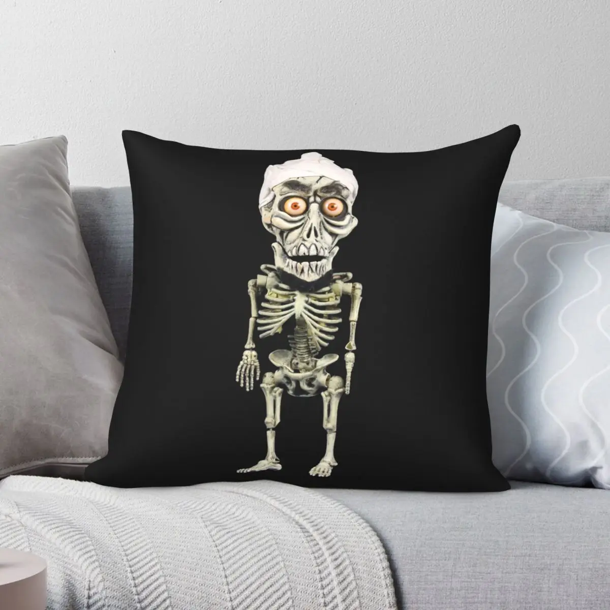 

Achmed Funny Pillowcase Polyester Linen Velvet Pattern Zip Decor Throw Pillow Case Home Cushion Cover 45x45