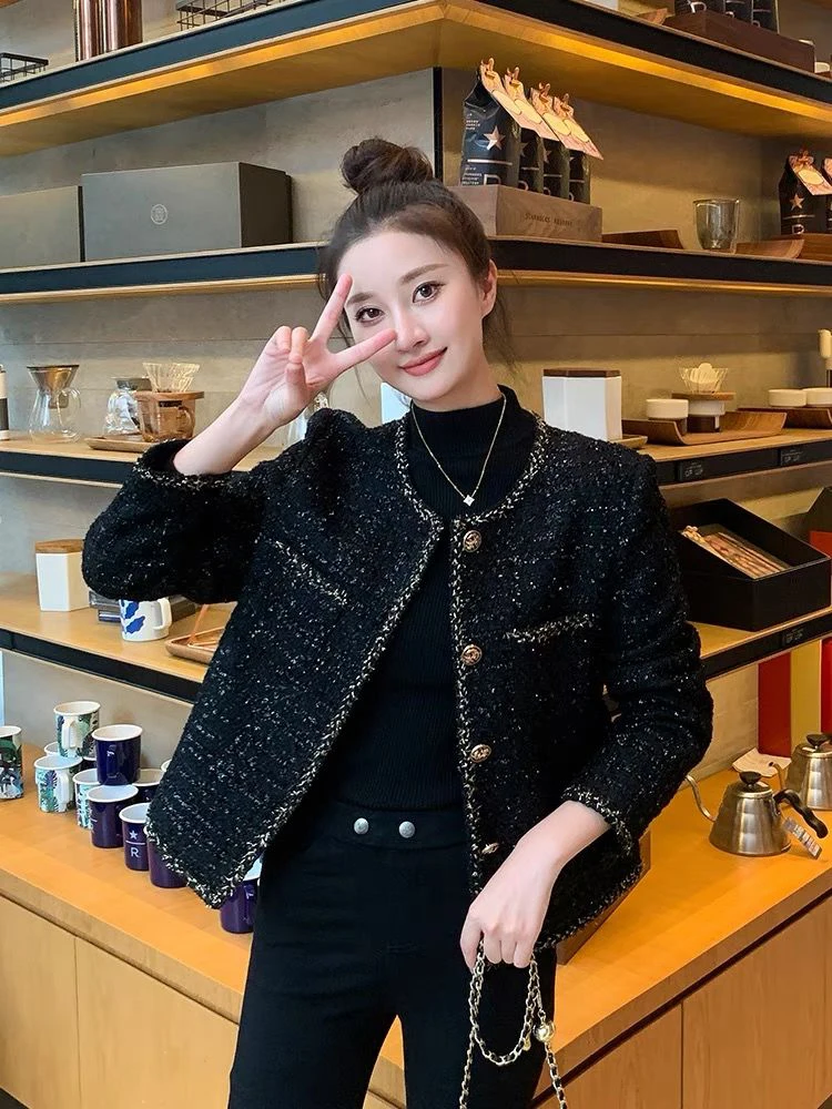 Корейское элегантное маленькое пальто Kafuu для женщин ранняя зима 2024 новинка в