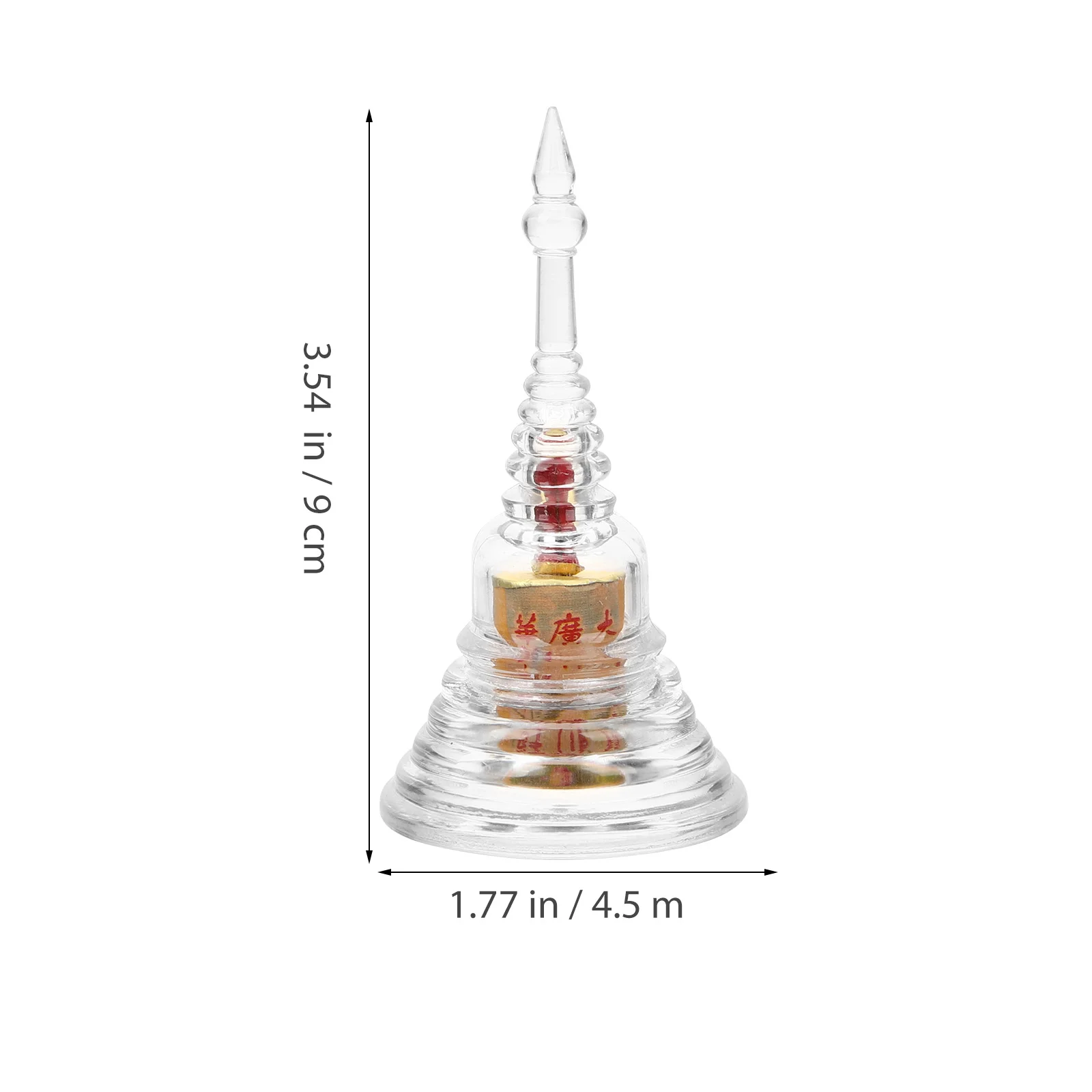 

Acrylic Pagoda Statue Office Decoration Vintage Decor Tower Statue