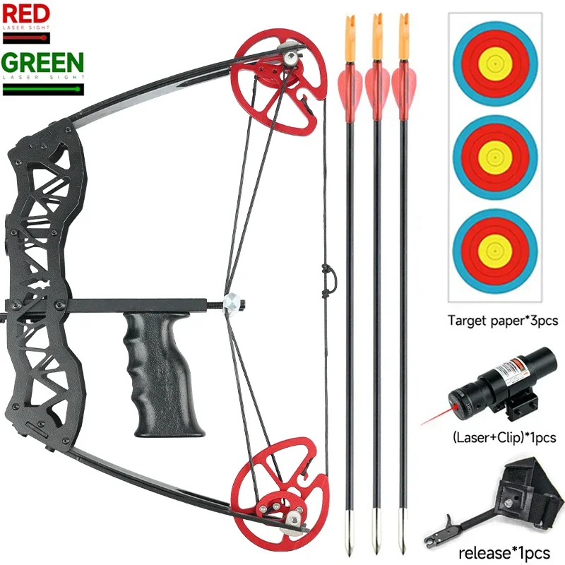 

Металлический лук 45-55 фунтов для стрельбы из лука блочный лук левая и правая рука Универсальный лук и стрелы аксессуары лазерная идентификация