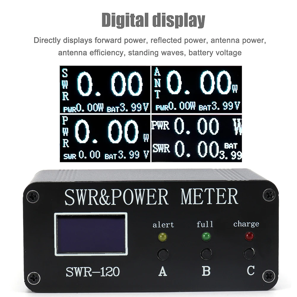 

Цифровой измеритель мощности SWR, 1,8-50 МГц, 0,5-120 Вт