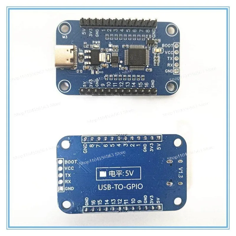 Фото Модуль USB-16 GPIO – последовательный порт для GPIO с поддержкой ШИМ, уровни 3.3В/5В, вход и выход для управления №4