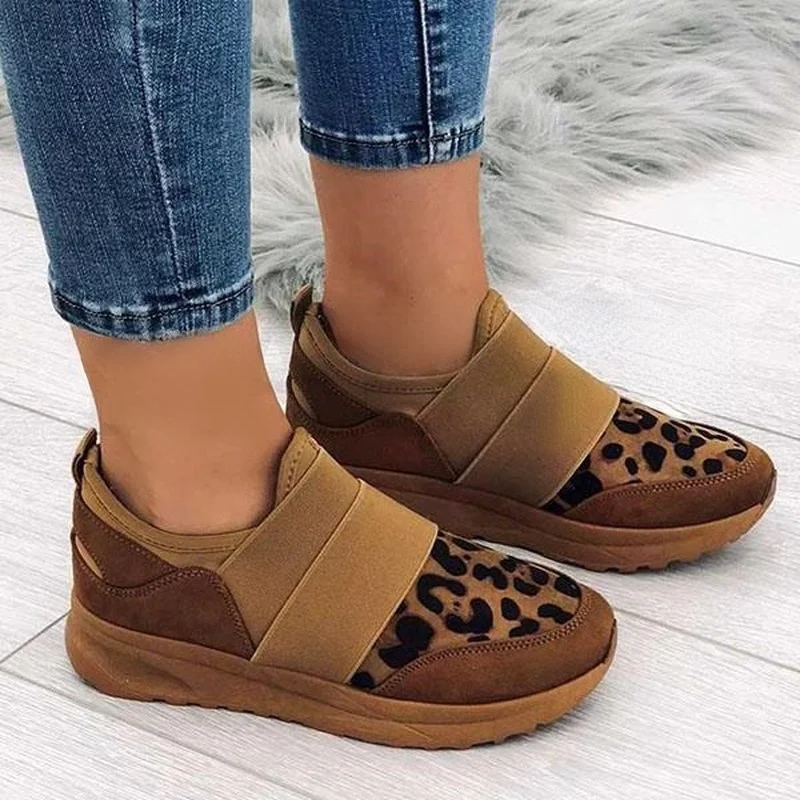 

Fashion Leopard Print Women's Vulcanized Shoes 2022 Popular Women's Shoes Outdoor Casual Comfortable Sports Shoes Women