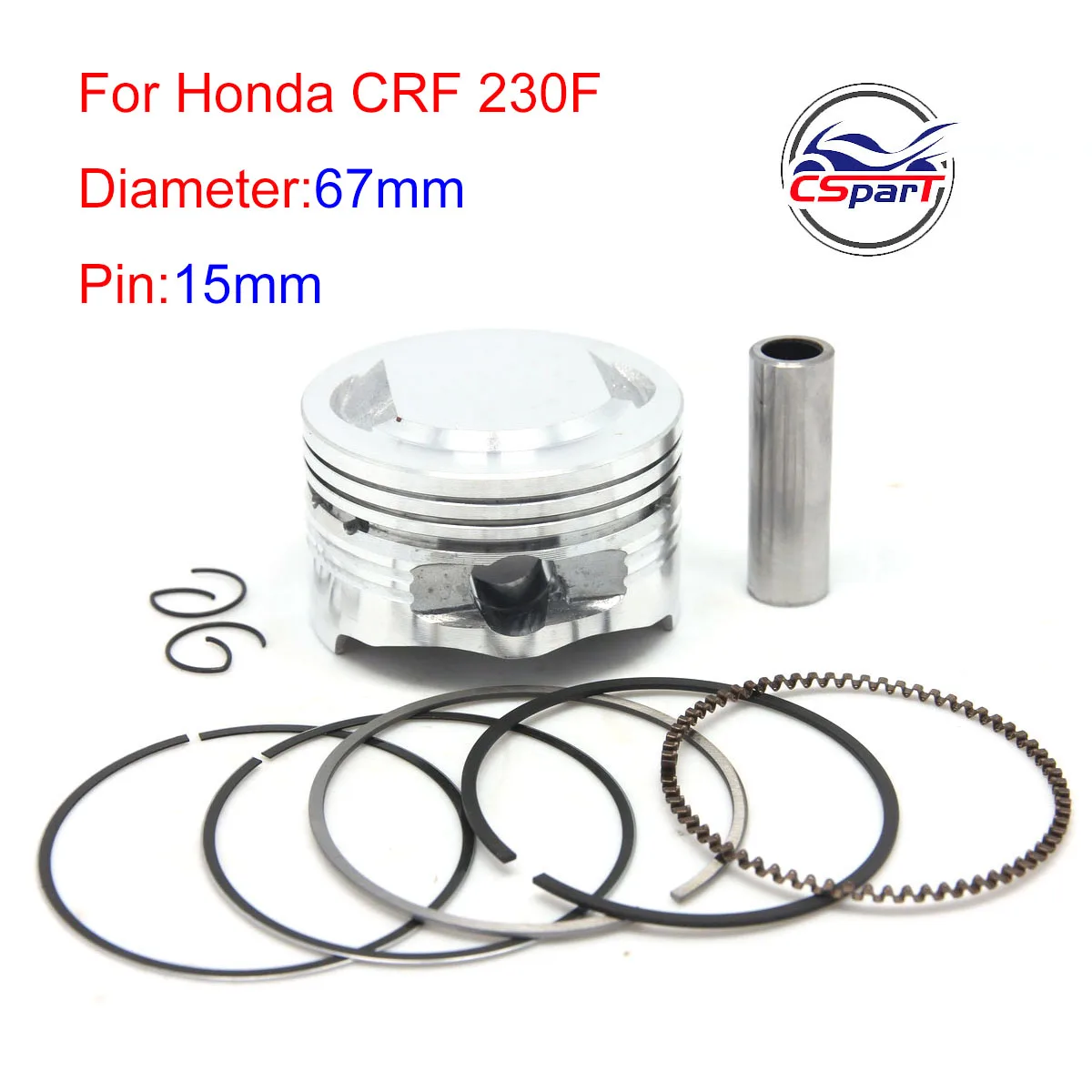

Комплект поршневых колец 67 мм 233cc для Honda CRF230F CRF 230F CRF230 F 2007-2015