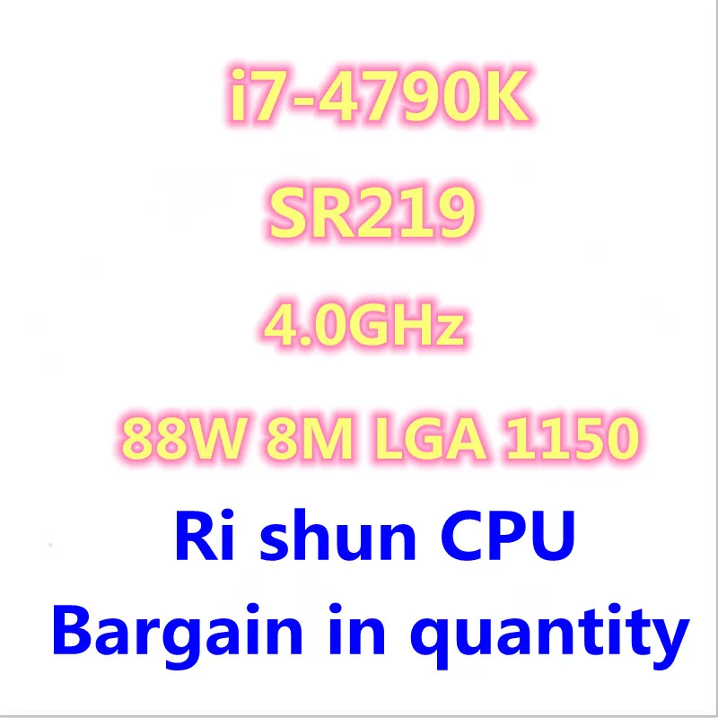 

I7-4790K i7 4790K SR219 четырехъядерный восьмипоточный процессор 88 Вт 8M LGA 1150
