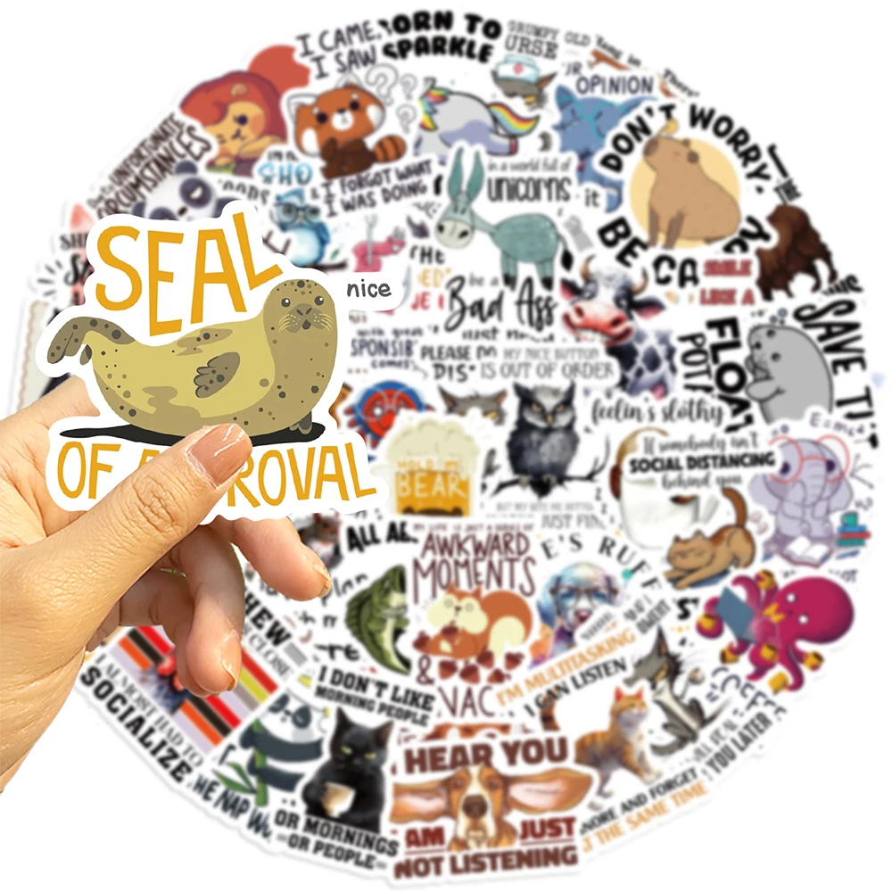 10/30/50 шт. детские наклейки кошка