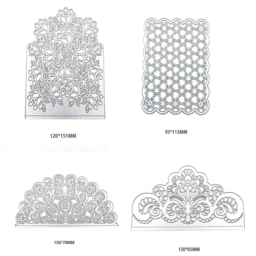 

New Style Corner Flower Background Metal Cutting Die For Greeting Cards Scrapbook Paper Embossing Craft Template Die Die 2022