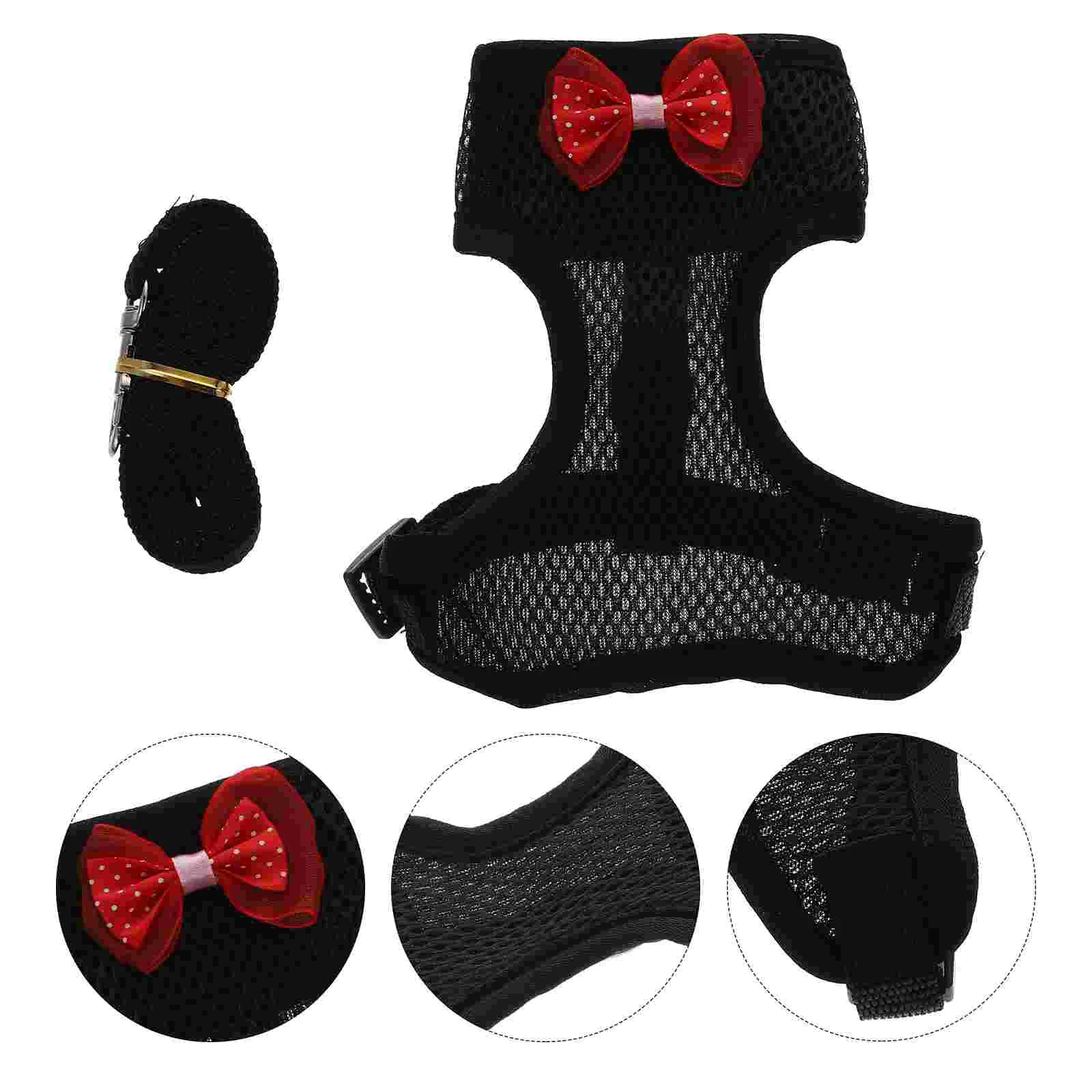 

Harness Leash Chicken Pet Walking Rooster Vest Hen Traction Rope Running Dog Guinea Duck Rabbit Bunny Breathable Mesh Chickens