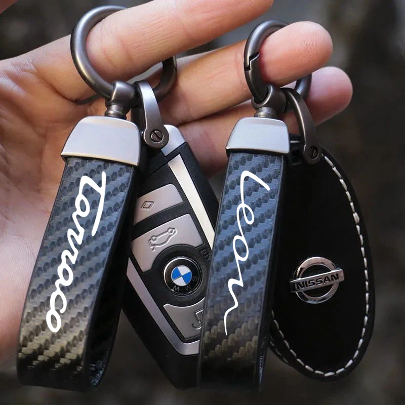 

JDM Car Accessories Fiber Key Rings Keychain Keyring Auto Vehicle Key Chain Key Bag for Seat FR Leon 5f Fr Mk2 Mk3 TARRACO