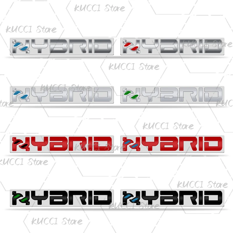 3D автомобильная наклейка с гибридным логотипом металлическая эмблема значок