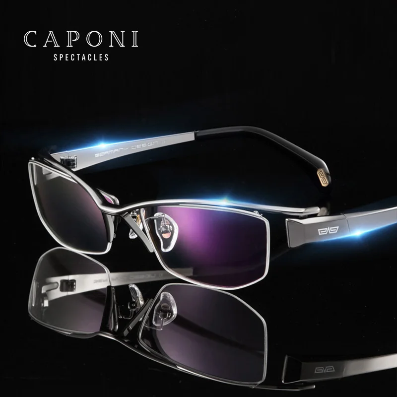 caponi-pure-titanium-men's-glasses-semi-rimless-business-anti-blue-light-spectacles-customized-prescription-eyeglasses-jf1107