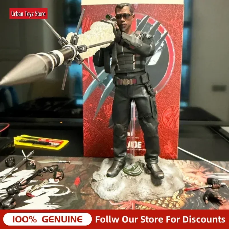 Фото В наличии оригинальные фигурки HOTTOYS HT 1/6 MMS791 Blade, коллекционная модель Marvel Deadpool и Wolverine, игрушка, подарок на день рождения №4