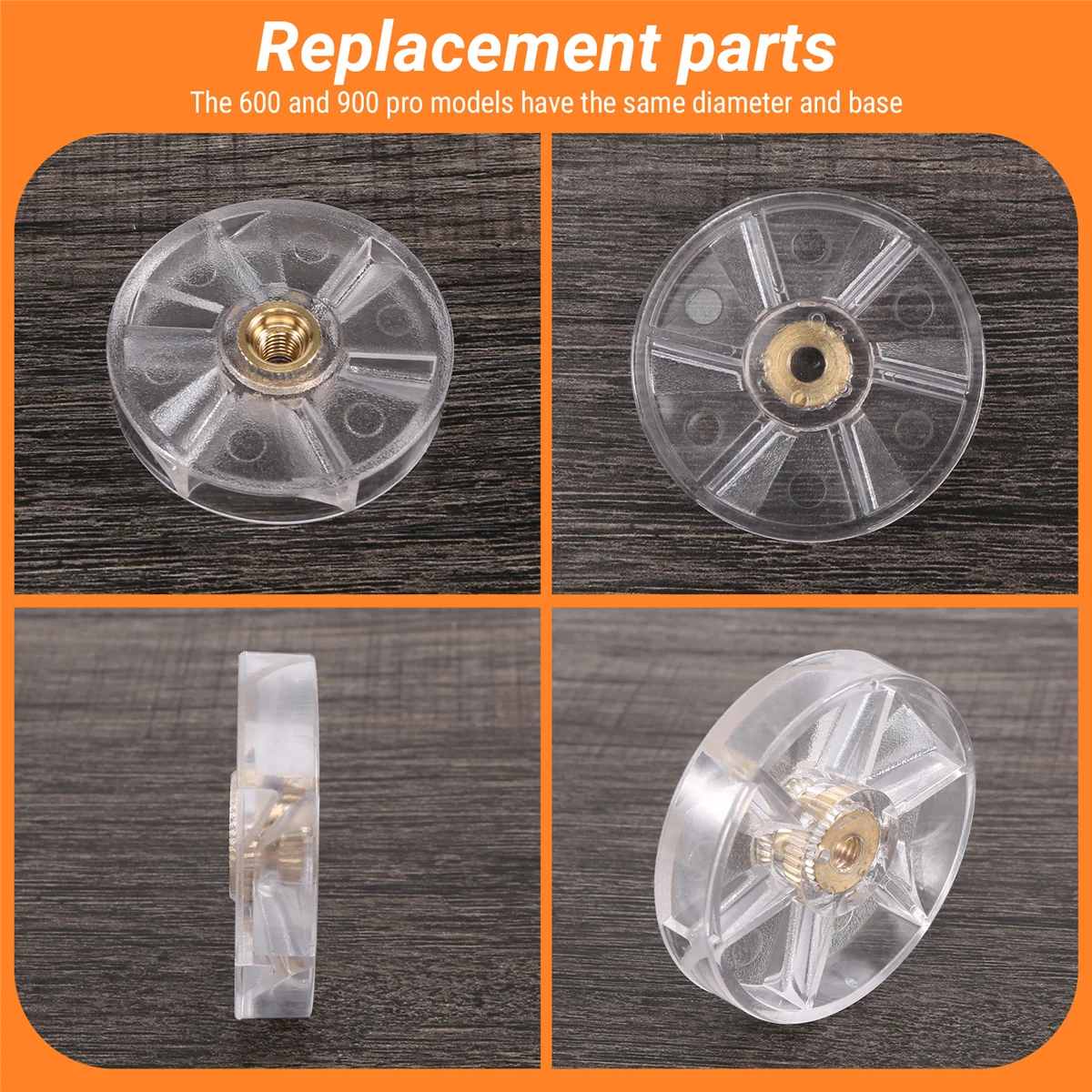 3 комплекта запасных частей для верхней базовой шестерни блендера NutriBullet 600 Вт 900