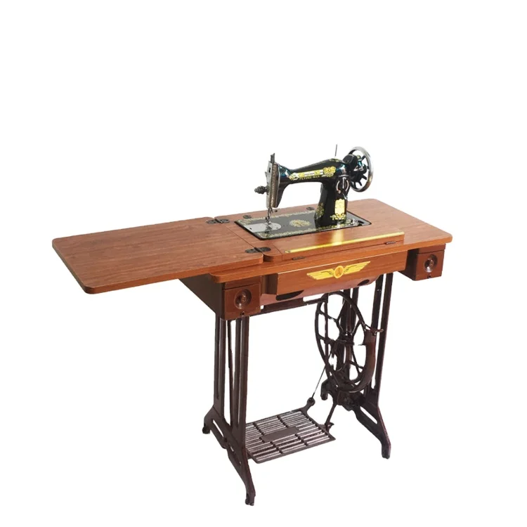 

China Ja1-1 Household Sewing Machine With Handle And Wooden Case with Cover