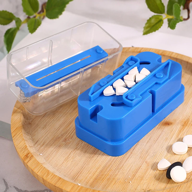 

Home Pill Cases Dispenser Pill Box Medicine Storage Tablet Splitters Cut Slicer Portable Pill Cutter Splitter Divide