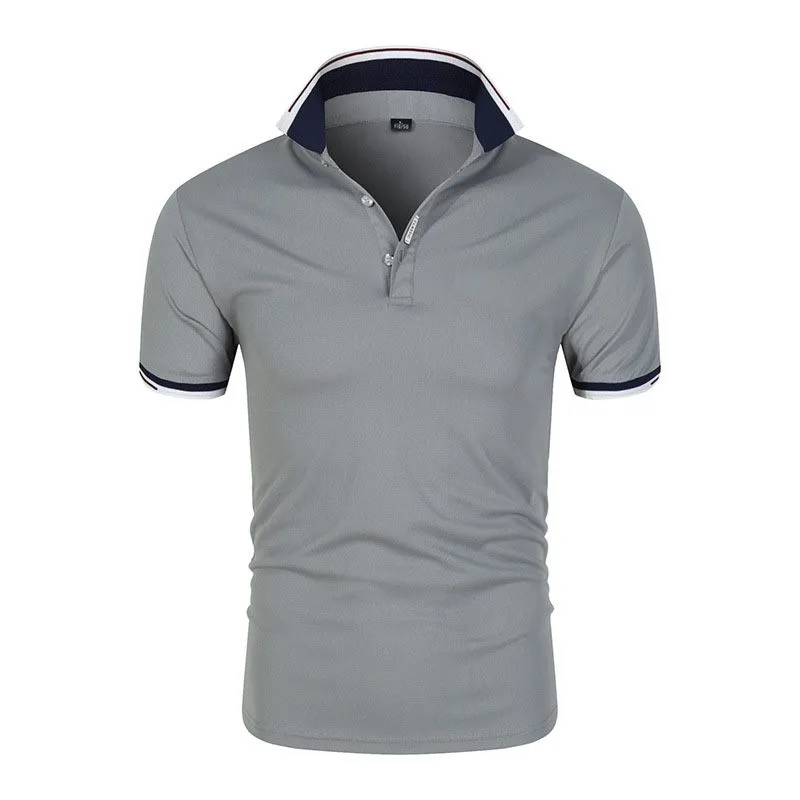 

Рубашка-поло мужская с отворотом, Повседневная Удобная дышащая футболка с короткими рукавами, деловая одежда, 4XL, лето 2022